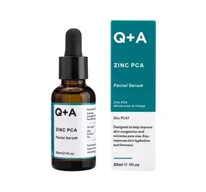 Q+A ВІДНОВЛЮЮЧА СИРОВАТКА ДЛЯ ОБЛИЧЧЯ З ЦИНКОМ PCA 30МЛ