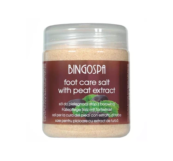 BINGOSPA СОЛЬ ДЛЯ ХОЛОДНЫХ НОГ СОГРЕВАЮЩАЯ С ТОРФОМ 550Г