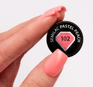 SEMILAC ГІБРИДНИЙ ЛАК УФ PASTEL PEACH 102