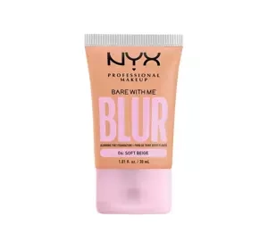 NYX PROFESSIONAL BARE WITH ME BLUR TINT FOUNDATION ОСВІТЛЮЮЧИЙ ТОНАЛЬНИЙ КРЕМ 06 SOFT BEIGE 30МЛ