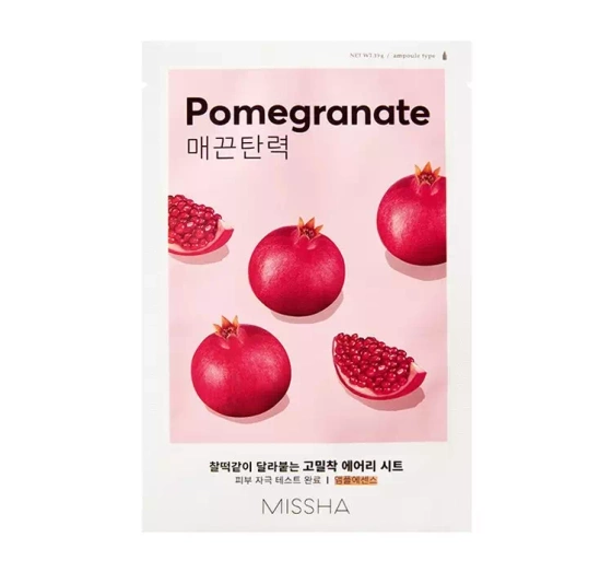 MISSHA AIRY FIT SHEET MASK ЗМІЦНЮВАЛЬНА ТКАНИННА МАСКА ГРАНАТ 19Г