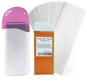 НАБІР ДЛЯ ДЕПІЛЯЦІЇ: ВОСКОПЛАВ + ВІСК+100x СМУЖКИ