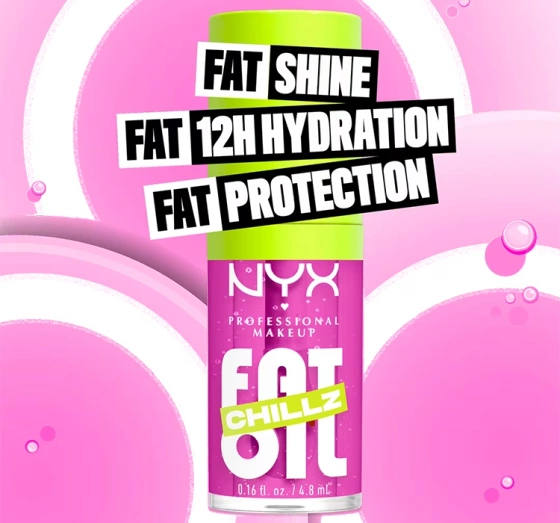 NYX Professional Makeup Fat Oil Chillz блеск для губ 16 Strawberry Slush 4,8МЛ