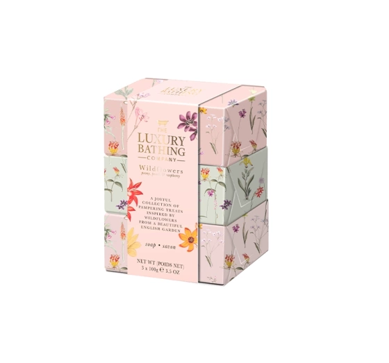 The Luxury Bathing Wildflowers набор мыла с цветочным ароматом 3 x 100г