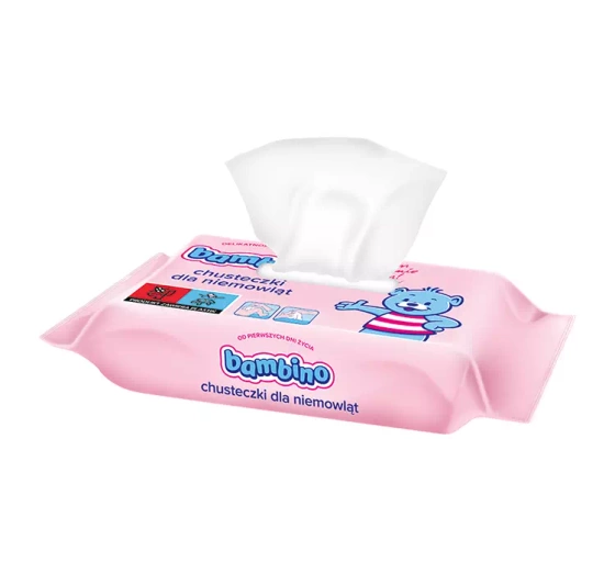 BAMBINO DUO PACK ДЕЛИКАТНЫЕ САЛФЕТКИ ДЛЯ НОВОРОЖДЕННЫХ 2X63 ШТ