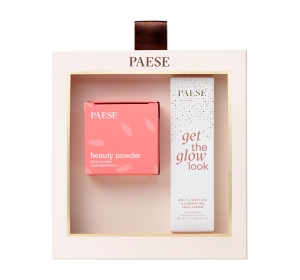 Paese All About The Base 01 подарочный набор для макияжа крем-база под макияж Get The Glow Look 30 мл + ячменная пудра Beauty Powder 10 г