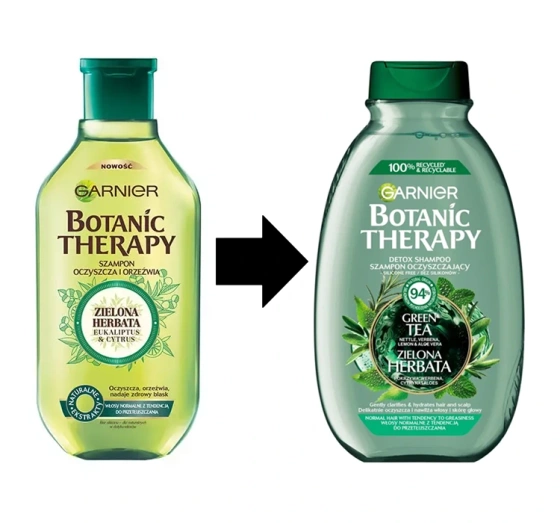 GARNIER BOTANIC THERAPY ШАМПУНЬ ЗЕЛЕНИЙ ЧАЙ 400МЛ