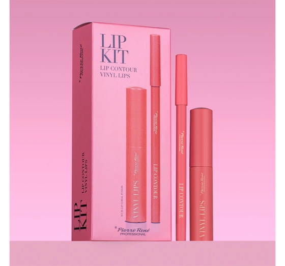 PIERRE RENE LIP KIT НАБОР ДЛЯ МАКИЯЖА ГУБ 01 LIP CORAL FUSION