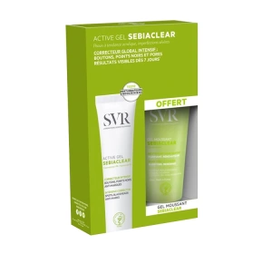 SVR SEBIACLEAR НАБОР ACTIVE - КРЕМ ПРОТИВ НЕСОВЕРШЕНСТВ + ГЕЛЬ ДЛЯ МЫТЬЯ ЛИЦА