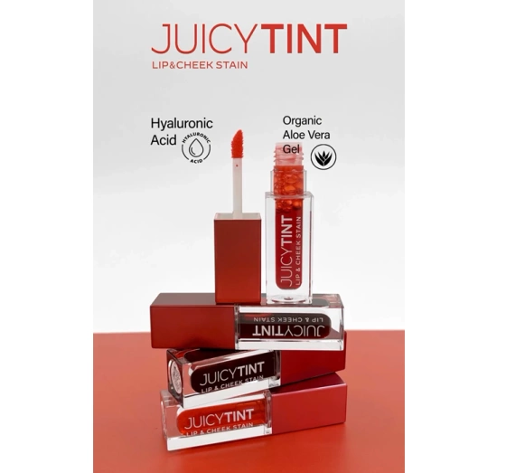 GOLDEN ROSE JUICY TINT LIP & CHEEK STAIN ПОМАДА ДЛЯ ГУБ І РУМ'ЯНА ДЛЯ ЩІК 2В1 01 PEACH SORBE 5,2МЛ