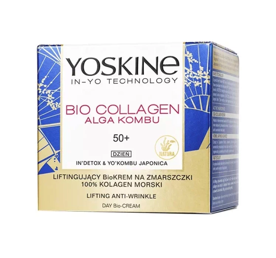 YOSKINE BIO COLLAGEN ALGA KOMBU АНТИВОЗРАСТНОЙ БИОКРЕМ С ЭФФЕКТОМ ЛИФТИНГА НА ДЕНЬ 50+ 50МЛ
