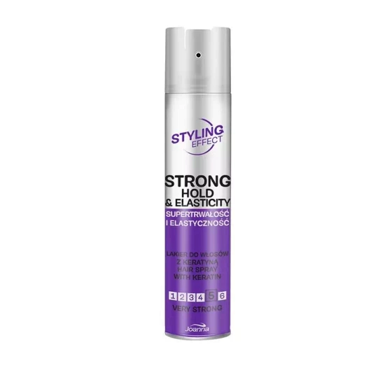 JOANNA STYLING EFFECT ЛАК ДЛЯ ВОЛОС СУПЕРСТОЙКОСТЬ И ЭЛАСТИЧНОСТЬ VERY STRONG 250МЛ