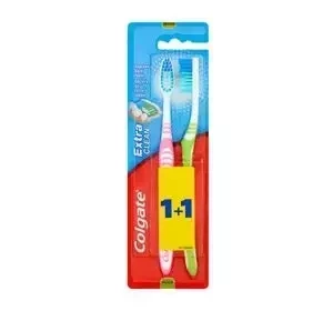 COLGATE EXTRA CLEAN ЗУБНА ЩІТКА MEDIUM 1+1