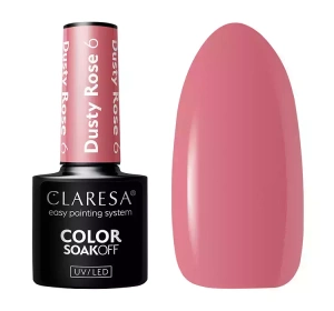 CLARESA SOAK OFF ГЕЛЬ-ЛАК DUSTY ROSE 6 5Г
