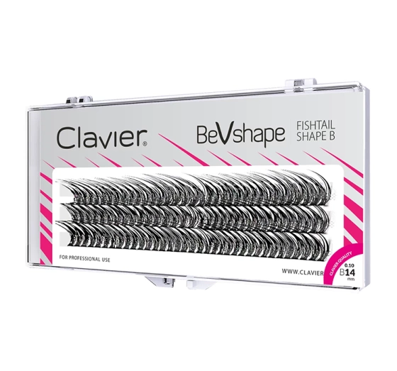 CLAVIER BEVSHAPE ПУЧКИ НАКЛАДНЫХ РЕСНИЦ B 14ММ