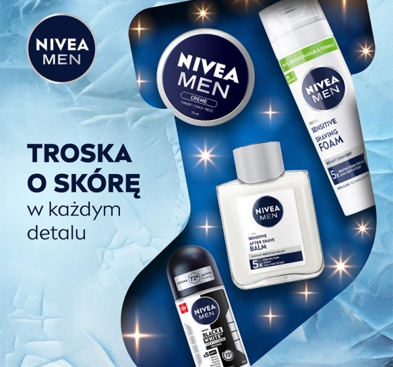Натисніть на картинку, щоб її збільшити NIVEA MEN Sensitive Elegance набір косметики для чоловіків з елегантною косметичкою