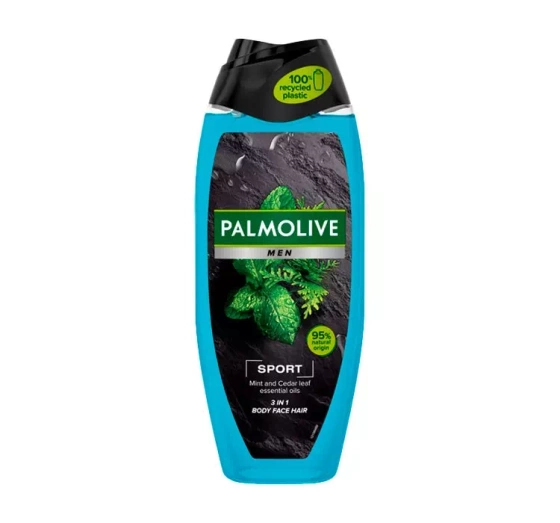 PALMOLIVE MEN SPORT ГЕЛЬ ДЛЯ ДУШУ 3В1 ДЛЯ ТІЛА, ОБЛИЧЧЯ І ВОЛОССЯ 500МЛ