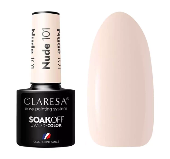 CLARESA SOAK OFF ГЕЛЬ-ЛАК NUDE 101 5Г