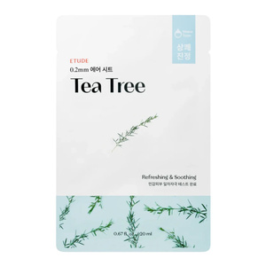 Etude House 0,2 мм Therapy Air Mask Tea Tree заспокійлива тканинна маска з олією чайного дерева 20 мл