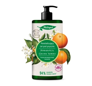 Herbapol кремовий гель для душу з олією неролі та апельсином 740 мл