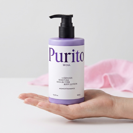 Натисніть на картинку, щоб її збільшити Purito Luminous Moisture Shea Butter Body Lotion зволожуючий лосьйон для тіла Midnight Romance 300 мл