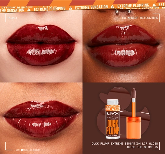 NYX PROFESSIONAL MAKEUP DUCK PLUMP БЛЕСК ДЛЯ УВЕЛИЧЕНИЯ ГУБ 15 TWICE THE SPICE 7МЛ