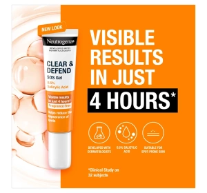 Neutrogena Clear&Defend SOS Gel 0,5% Salicylic Acid точечный гель для борьбы с недостатками кожи 15 мл