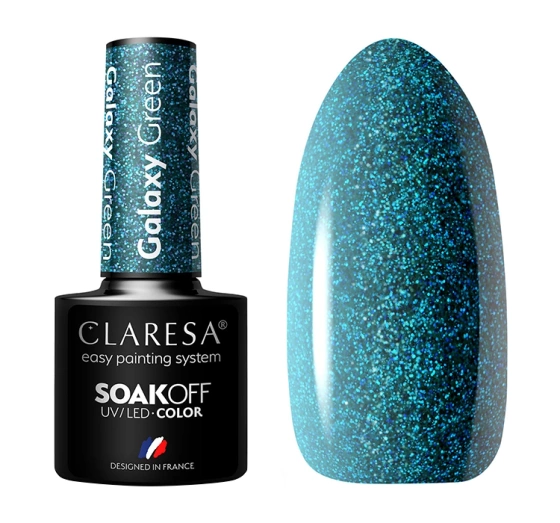 CLARESA SOAK OFF ГЕЛЬ-ЛАК GALAXY GREEN 5МЛ