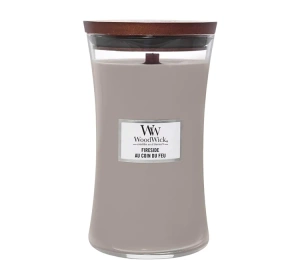 Woodwick Large Jar Candle ароматична свічка Fireside 610 г