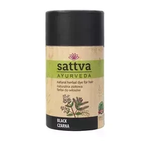 SATTVA AYURVEDA НАТУРАЛЬНА ТРАВ'ЯНА ФАРБА НА ОСНОВІ ХНИ ЧОРНИЙ 150Г