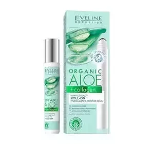 EVELINE ORGANIC ALOE + COLLAGEN УВЛАЖНЯЮЩИЙ РОЛИК ДЛЯ МОДЕЛИРОВАНИЯ КОНТУРА ГЛАЗ 15МЛ
