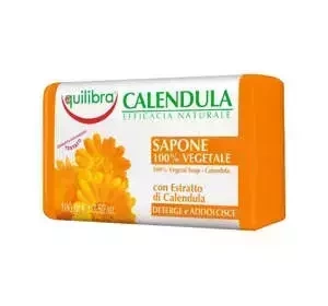 EQUILIBRA CALENDULA НАТУРАЛЬНОЕ МЫЛО ДЛЯ ТЕЛА С КАЛЕНДУЛОЙ 100Г