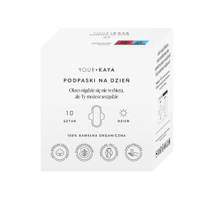YOUR KAYA ПРОКЛАДКИ З ОРГАНІЧНОЇ БАВОВНИ З КРИЛЬЦЯМИ НА ДЕНЬ 10 ШТ