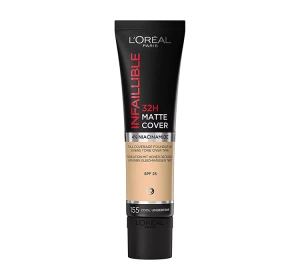 LOREAL PARIS INFAILLIBLE 24H MATTE COVER СТІЙКИЙ МАТУЮЧИЙ ТОНАЛЬНИЙ ЗАСІБ 155 NATURAL ROSE 30МЛ