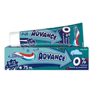 AQUAFRESH ADVANCE ЗУБНАЯ ПАСТА ДЛЯ ДЕТЕЙ ВОЗРАСТОМ 9-12 ЛЕТ MINT BOOST 75 МЛ