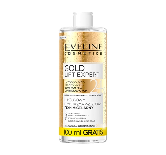 EVELINE GOLD LIFT МИЦЕЛЛЯРНАЯ ЖИДКОСТЬ ДЛЯ ЗРЕЛОЙ КОЖИ 