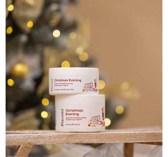Натисніть на картинку, щоб її збільшити NACOMI CHRISTMAS EVENING ПОДАРУНКОВИЙ НАБІР МАСЛО ДЛЯ ТІЛА + ПІЛІНГ ДЛЯ ТІЛА