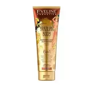 EVELINE BRAZILIAN BODY ОСВЕТЛЯЮЩИЙ ЗОЛОТОЙ ЭЛИКСИР ДЛЯ ТЕЛА И ЛИЦА 6В1 100МЛ