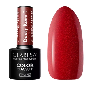 CLARESA SOAK OFF ГЕЛЬ-ЛАК DUSTY ROSE 3 5Г