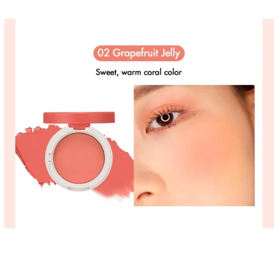 HOLIKA HOLIKA JELLY DOUGH BLUSHER РУМЯНА ДЛЯ ЩЕК 02 GRAPEFRUIT JELLY 4,2Г
