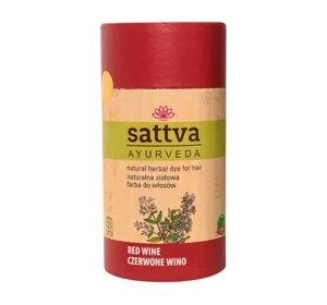 SATTVA AYURVEDA HENNA НАТУРАЛЬНА ТРАВ'ЯНА ФАРБА НА ОСНОВІ ХНИ RED WINE 150Г