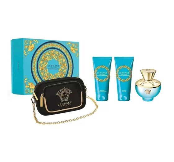 Versace Dylan Turquoise Pour Femme туалетная вода 100 мл + гель для тела 100 мл + гель для душа 100 мл + косметичка