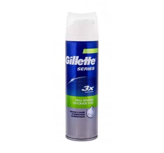 GILLETTE SERIES 3X ПЕНА ДЛЯ БРИТЬЯ С АЛОЭ ДЛЯ ЧУВСТВИТЕЛЬНОЙ КОЖИ 250МЛ