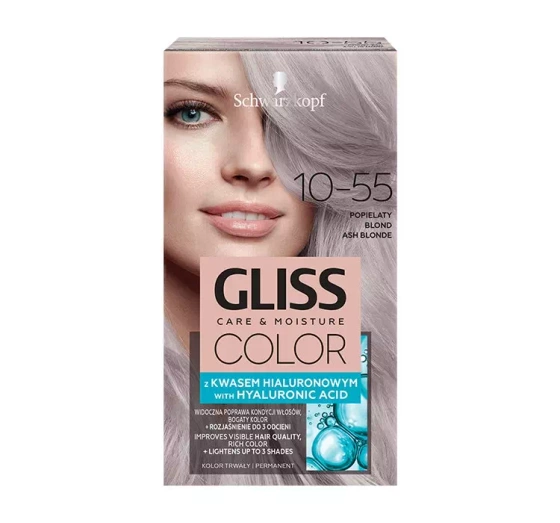 GLISS CARE & MOISTURE COLOR КРАСКА ДЛЯ ВОЛОС С ГИАЛУРОНОВОЙ КИСЛОТОЙ 10-55