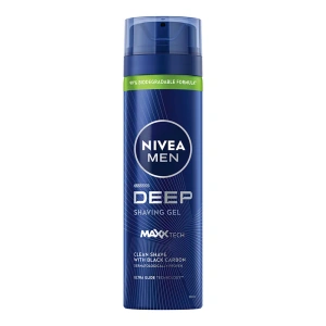 NIVEA MEN DEEP ГЕЛЬ ДЛЯ ГОЛІННЯ З АКТИВОВАНИМ ВУГІЛЛЯМ 200МЛ