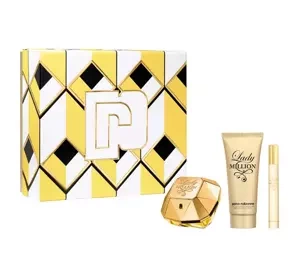 PACO RABANNE LADY MILLION ПАРФЮМИРОВАННАЯ ВОДА СПРЕЙ 80МЛ + 10МЛ + БАЛЬЗАМ 100МЛ