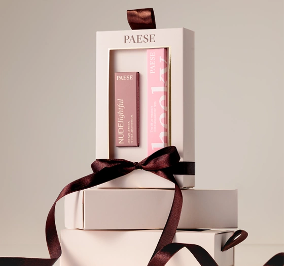 Paese Cheeky Nude Look подарочный набор для макияжа тушь для ресниц Cheeky Mascara 9 мл + помада для губ NUDElightful 400 4,5 г