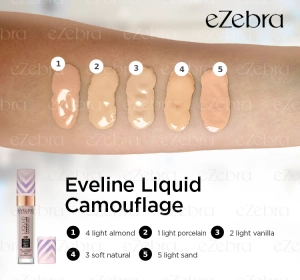 Eveline Cosmetics Liquid Camouflage кроющий корректор для лица с гиалуроновой кислотой 03 Soft Natural 7 мл