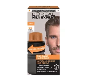 LOREAL MEN EXPERT ONE TWIST HAIR COLOR ФАРБА ДЛЯ ВОЛОССЯ ДЛЯ ЧОЛОВІКІВ 06 DARK BLONDE 50МЛ