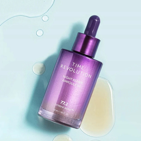 Missha Time Revolution Night Repair Ampoule 5x укрепляющая сыворотка с ферментированным лизатом бифида, 50 мл